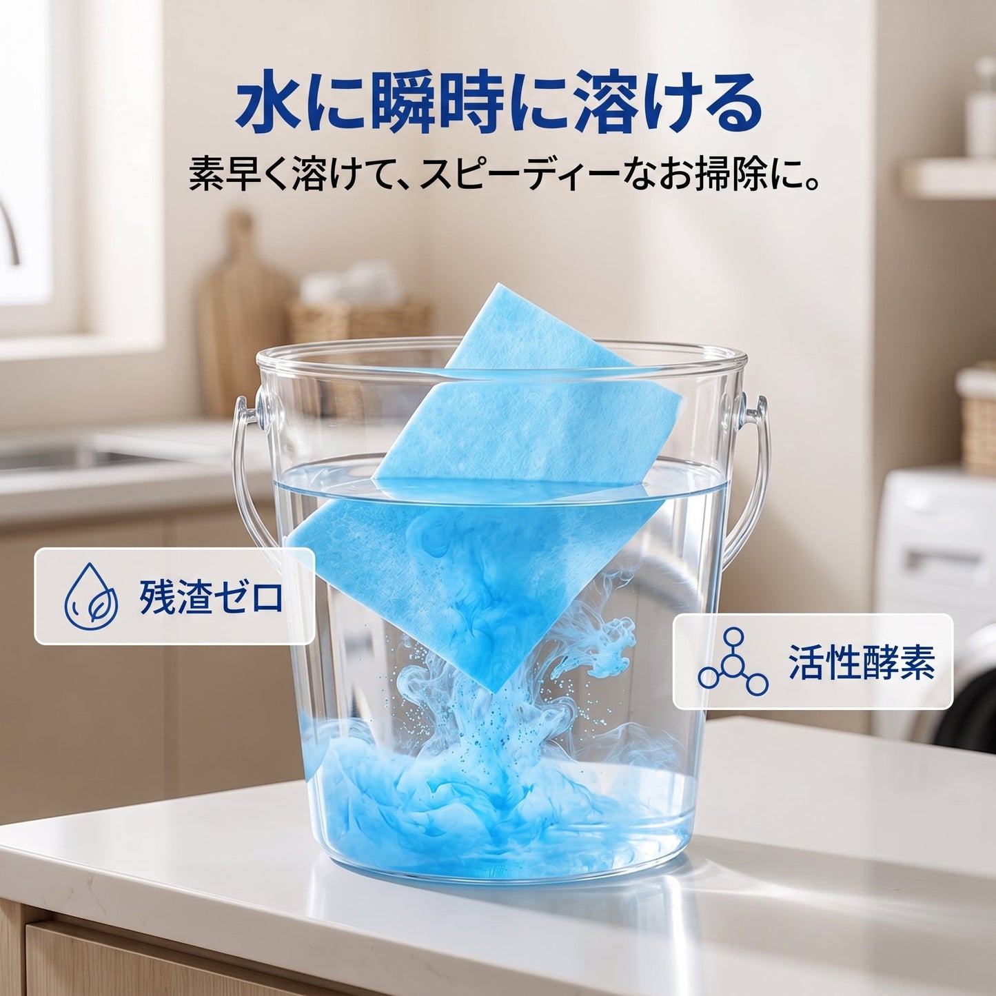 🧻期間限定50％OFF💧🧹Geelemon®水に溶ける床用クリーニングシート